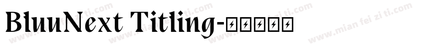 BluuNext Titling字体转换